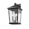 Z-Lite Beacon 3 Light Outdoor Wall Sconce, Black & Clear Beveled 568XL-BK - alternate 2
